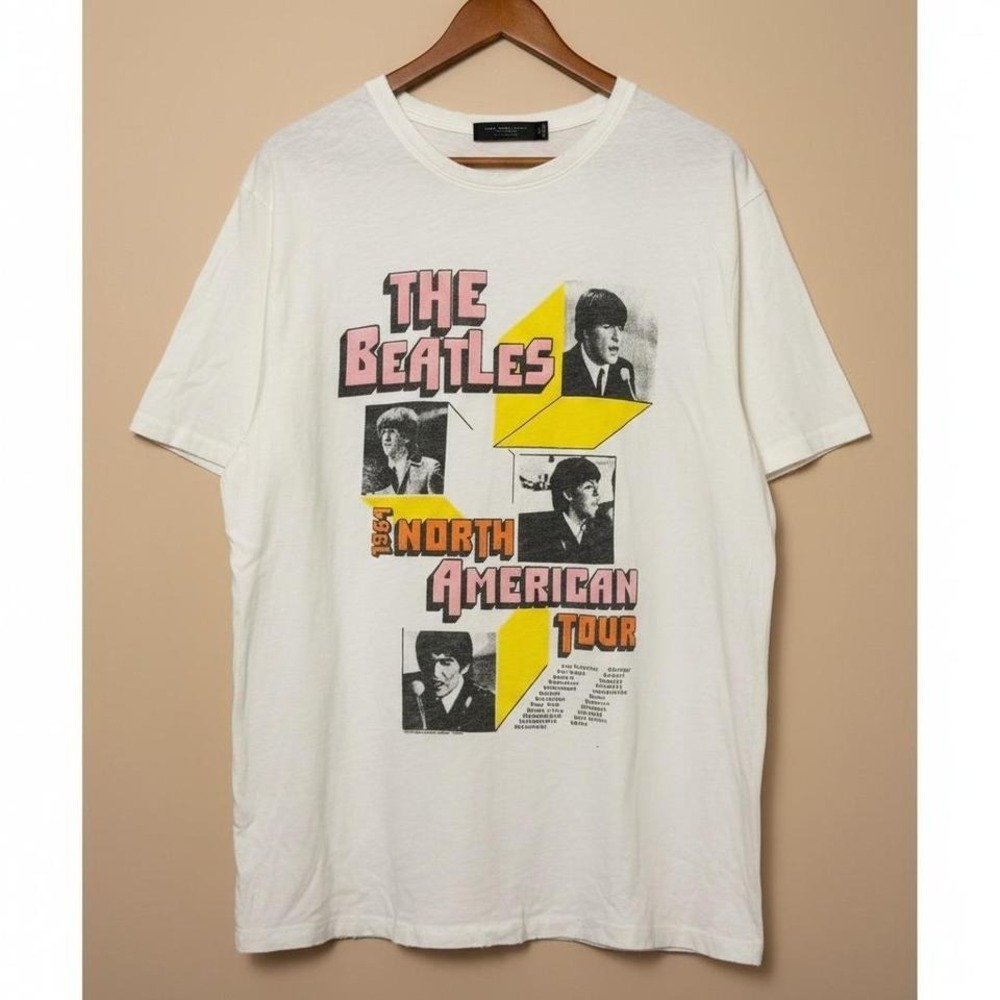 Beatles Junk Food 1964 Tour Graphic Tee XXL NWOT